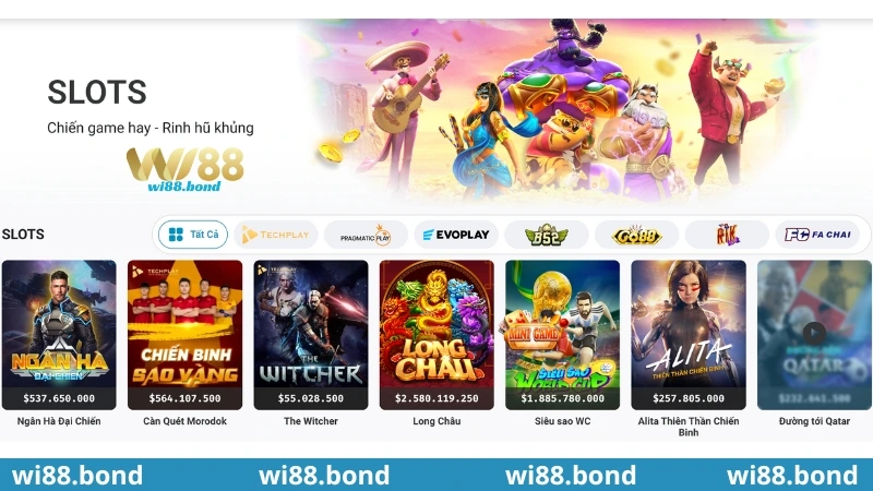 Giới thiệu về game slot Wi88